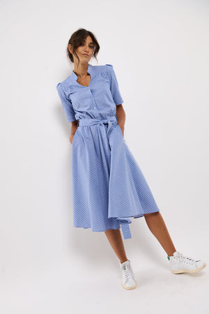 Tolsing Rie Dress / Blue Stripes