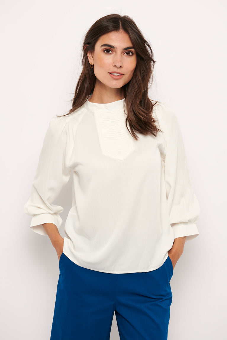 Tolsing Tine Vendeskjorte / White