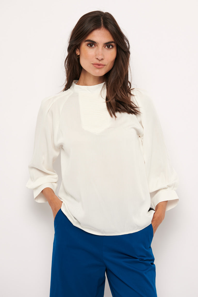 Tolsing Tine Vendeskjorte / White