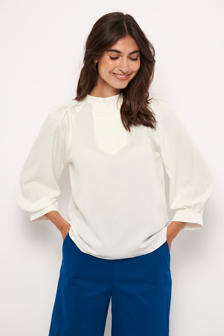 Tolsing Tine Vendeskjorte / White