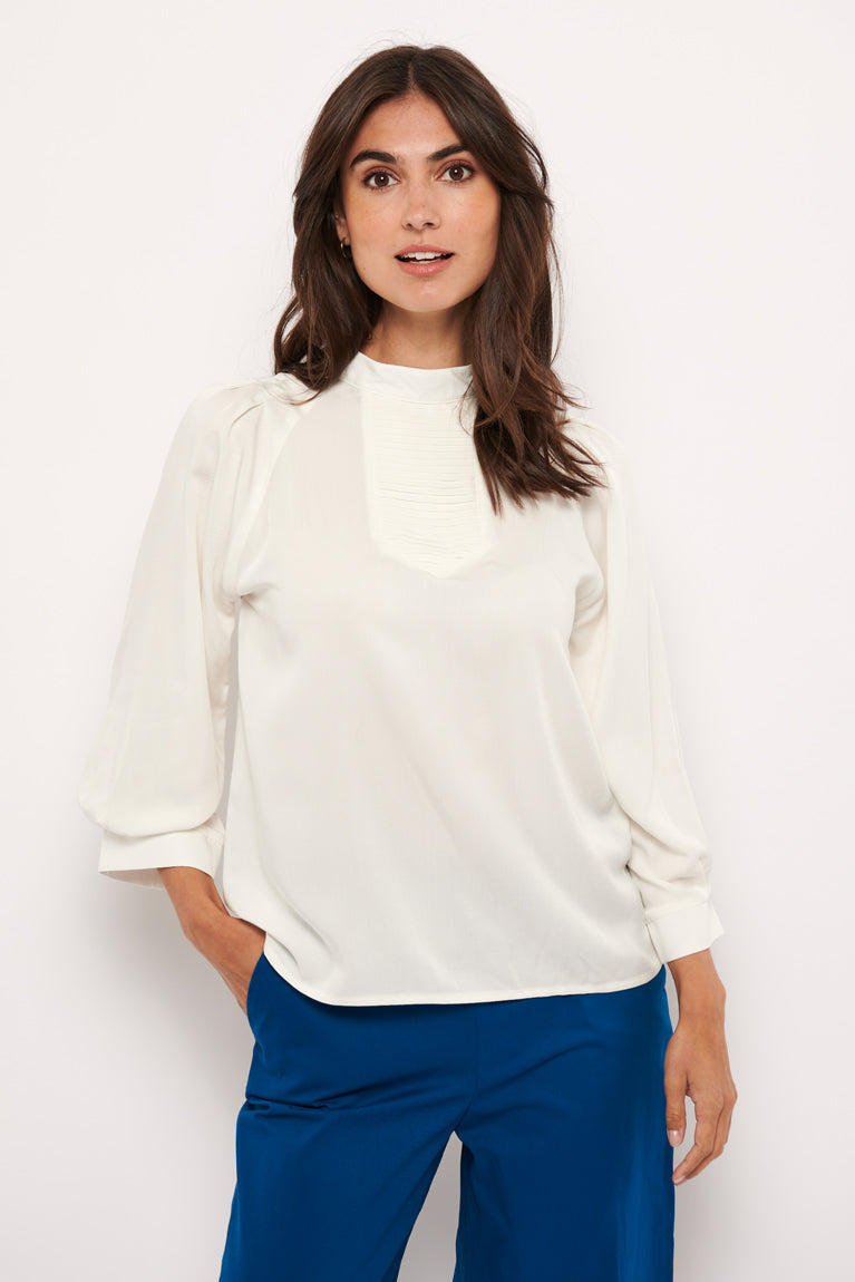 Tolsing Tine Vendeskjorte / White