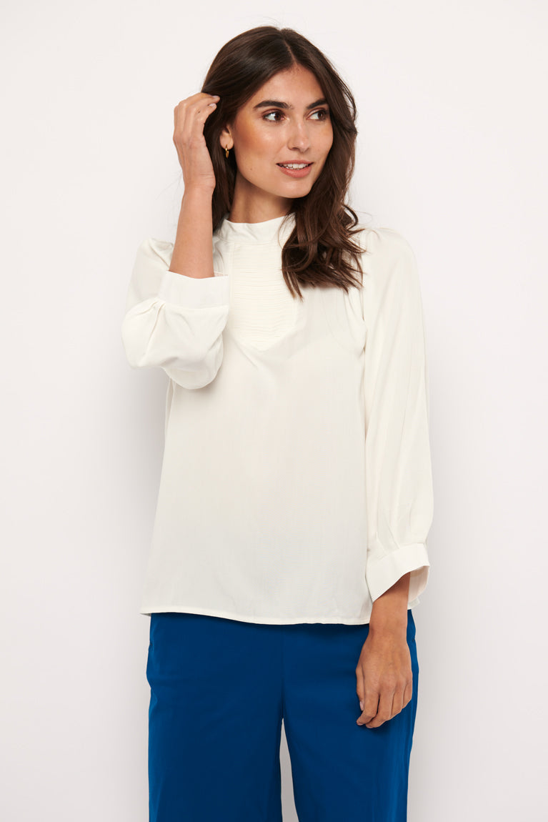 Tolsing Tine Vendeskjorte / White