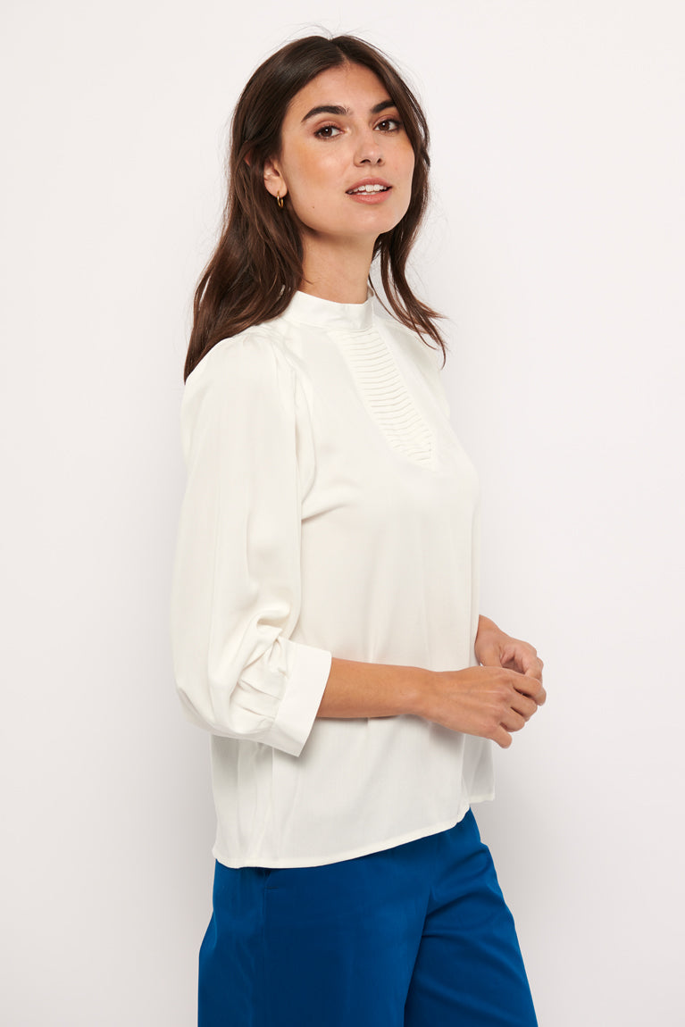 Tolsing Tine Vendeskjorte / White