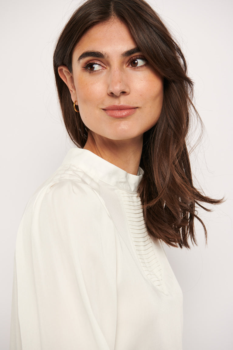 Tolsing Tine Vendeskjorte / White