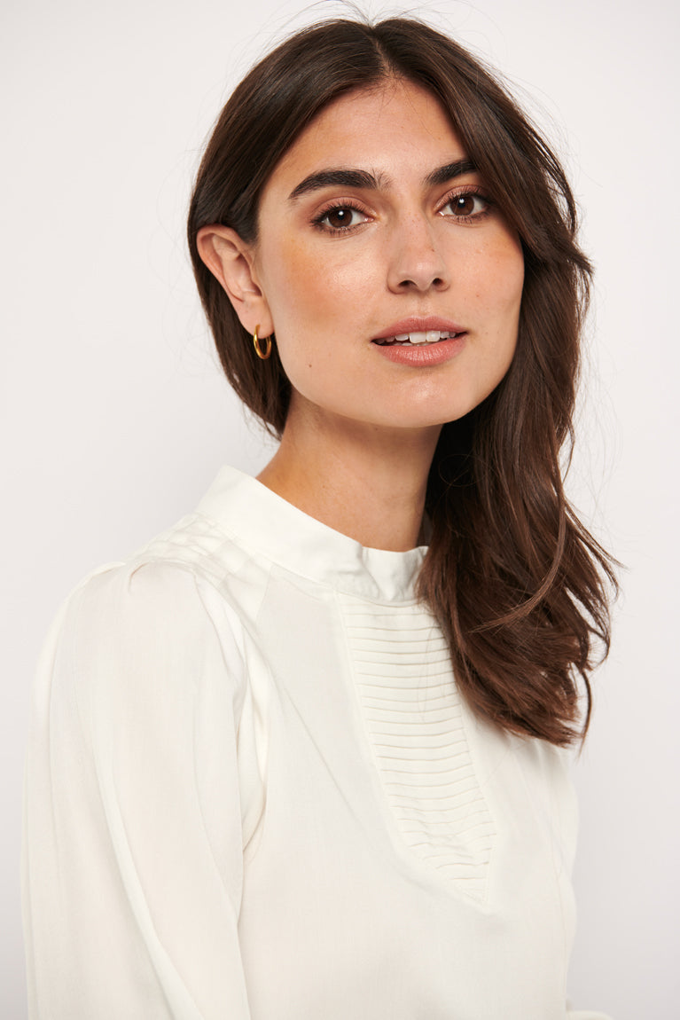 Tolsing Tine Vendeskjorte / White