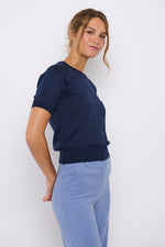 Tolsing Edith Strikbluse / Dark Navy