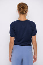 Tolsing Edith Strikbluse / Dark Navy