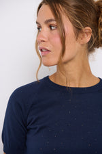 Tolsing Edith Strikbluse / Dark Navy