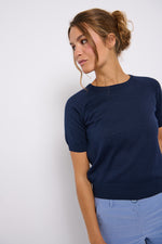 Tolsing Edith Strikbluse / Dark Navy