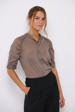 Tolsing Frida Skjorte / Brown Dots