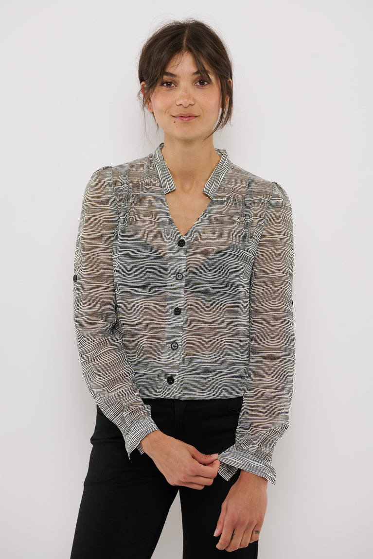 Tolsing Rie Skjorte / Transparent Stripes