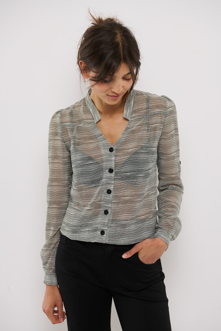 Tolsing Rie Skjorte / Transparent Stripes