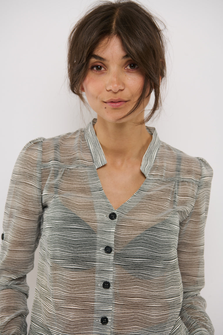 Tolsing Rie Skjorte / Transparent Stripes