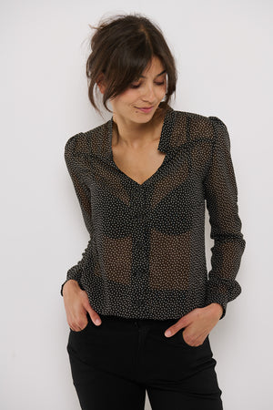Tolsing Rie Skjorte / Transparent Glitter Dots
