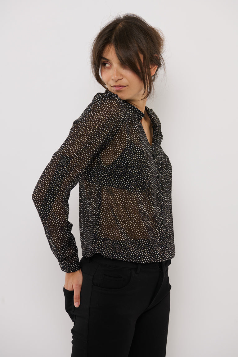 Tolsing Rie Skjorte / Transparent Glitter Dots