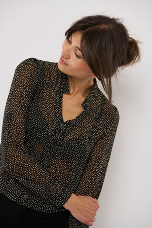 Tolsing Rie Skjorte / Transparent Glitter Dots