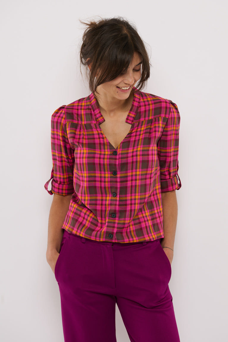 Tolsing Rie Skjorte / Pink Square