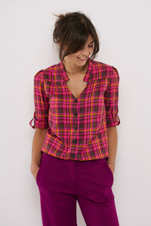 Tolsing Rie Skjorte / Pink Square