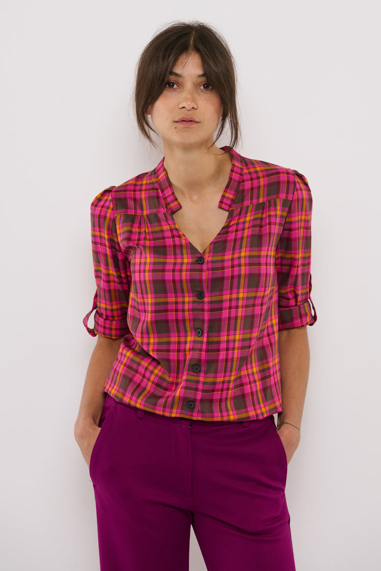 Tolsing Rie Skjorte / Pink Square