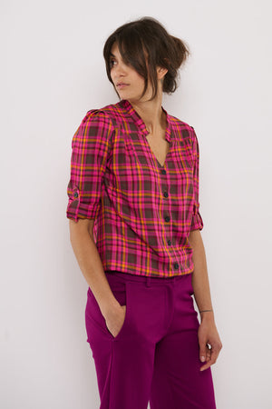 Tolsing Rie Skjorte / Pink Square