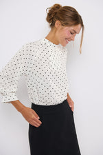 Tolsing Tine Vendeskjorte / White Dots