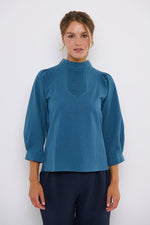Tolsing Tine Vendeskjorte / Blue Strukture