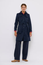 Tolsing Long Jolene Jacket / Dark Blue Wool