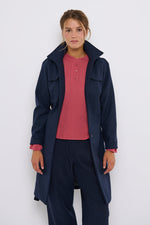 Tolsing Long Jolene Jacket / Dark Blue Wool