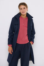 Tolsing Long Jolene Jacket / Dark Blue Wool