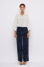 Tolsing Dagmar Pants / Navy Banefløjl
