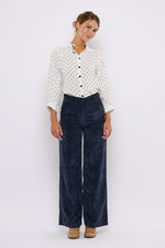Tolsing Dagmar Pants / Navy Banefløjl