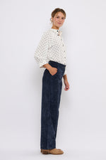 Tolsing Dagmar Pants / Navy Banefløjl