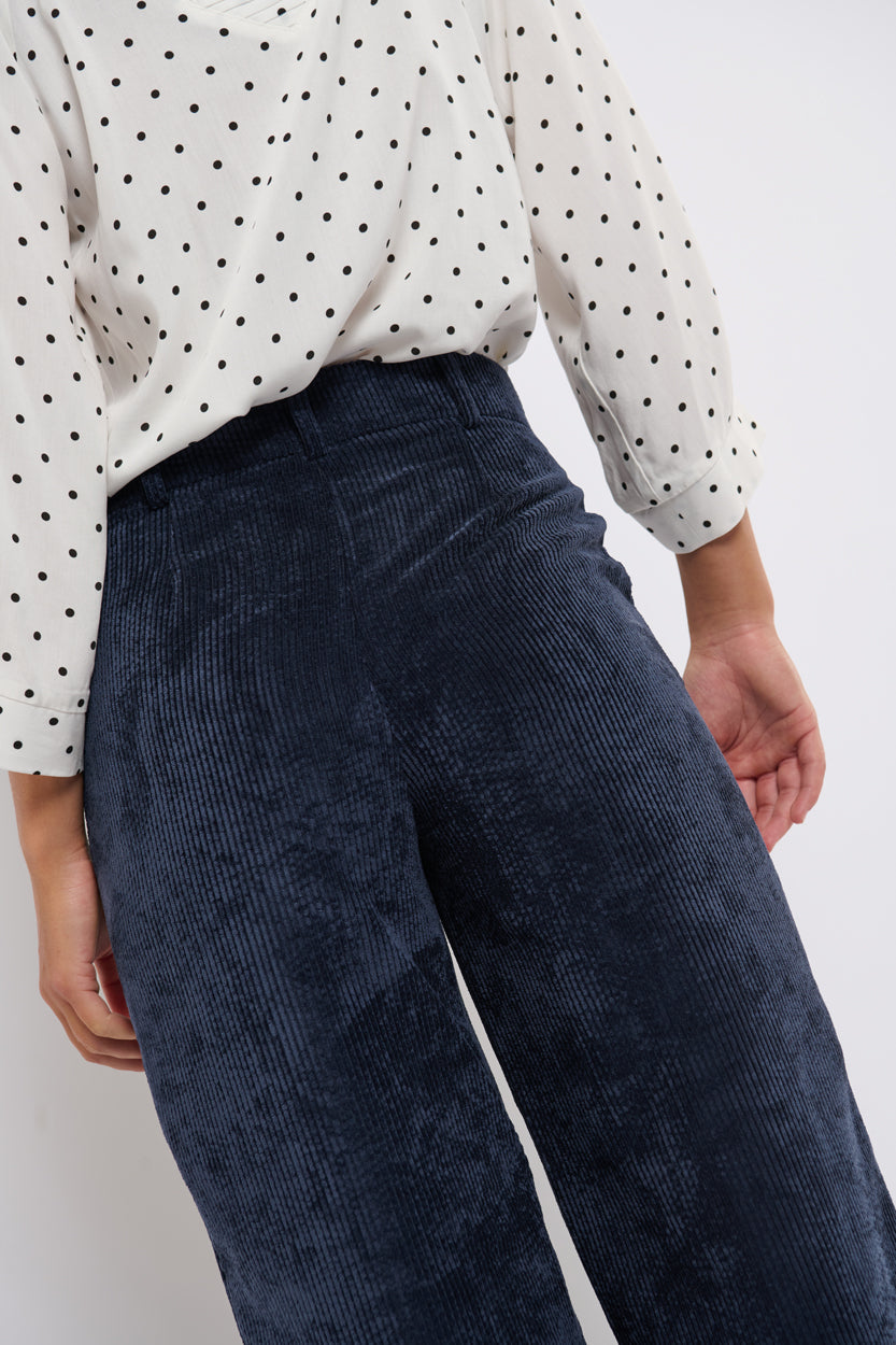 Tolsing Dagmar Pants / Navy Banefløjl
