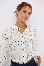 Tolsing Tine Vendeskjorte / White Dots
