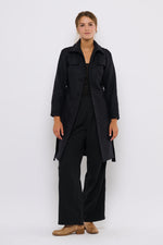 Tolsing Long Jolene Jacket / Black Wool