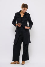 Tolsing Long Jolene Jacket / Black Wool