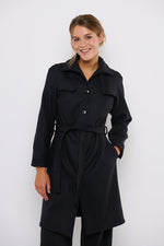 Tolsing Long Jolene Jacket / Black Wool