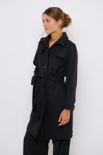 Tolsing Long Jolene Jacket / Black Wool