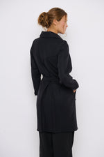 Tolsing Long Jolene Jacket / Black Wool
