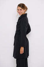 Tolsing Long Jolene Jacket / Black Wool