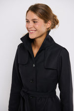 Tolsing Long Jolene Jacket / Black Wool