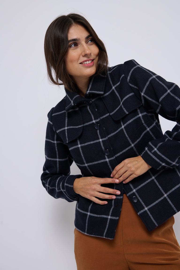 Tolsing Jolene Jacket / Blue Squares