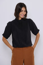 Tolsing Tie Vendeskjorte / Black Cupro