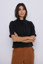 Tolsing Tie Vendeskjorte / Black Cupro