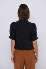Tolsing Tie Vendeskjorte / Black Cupro