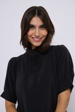 Tolsing Tie Vendeskjorte / Black Cupro
