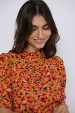 Tolsing Tie Vendeskjorte / Yellow Flowers