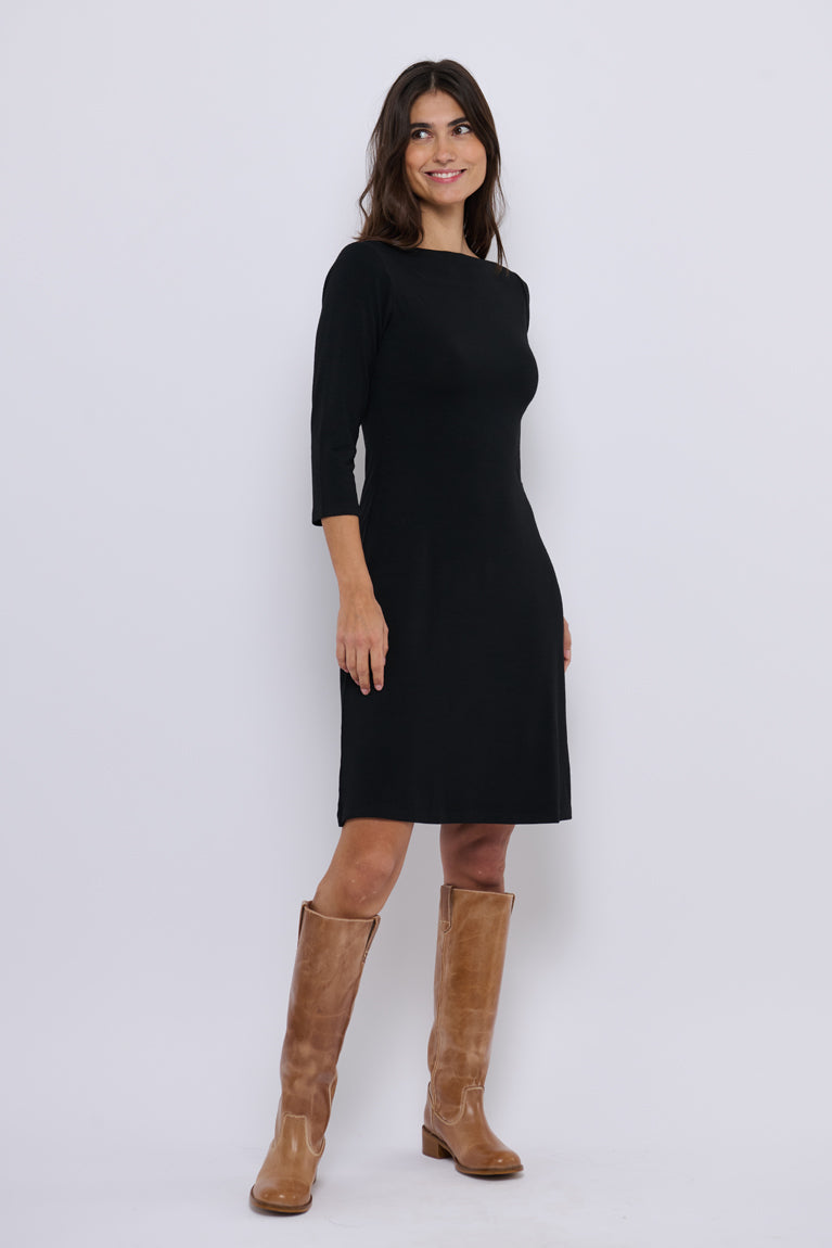 Tolsing Sienna Dress / Black Wool