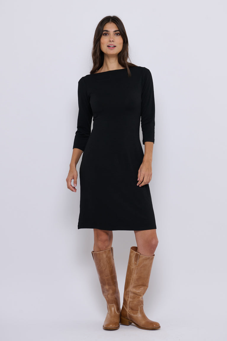 Tolsing Sienna Dress / Black Wool