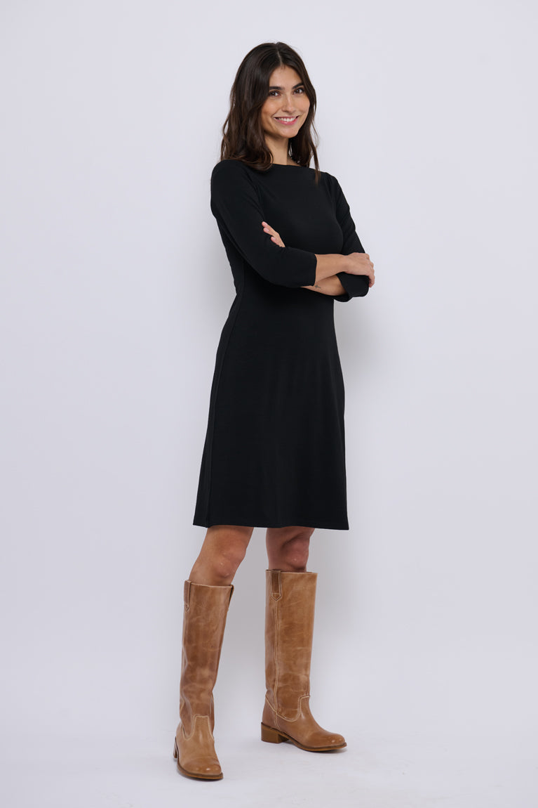 Tolsing Sienna Dress / Black Wool